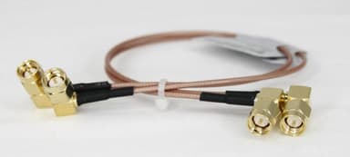 Poynting Antennekabel 2-Pack Schuin SMA-Mannelijk SMA-Mannelijk 0.25m Bruin