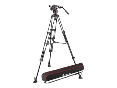 Manfrotto Nitrotech 608 + Alu Twin MS Tripod 