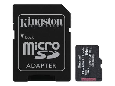 Kingston 16gb Microsdhc Industrial C10 A1 W/ad 16GB MicroSDHC UHS-I