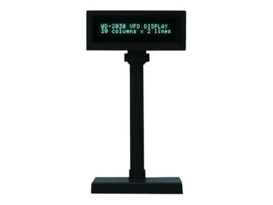 Capture Customer Display WD-2030 B RS232 With USB Power Black 