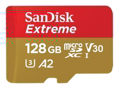 SanDisk Extreme 128 GB MicroSDXC UHS-I Luokka 10 128GB MicroSDXC UHS-I