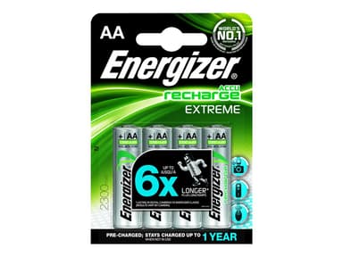Energizer Battery AA/LR6 Rechargeable NiMh 2300mAh 4-Pack 