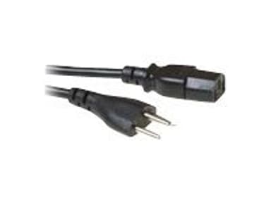ACT Netsnoer Zwitserse Connector - C13 Zwart 2,5 M. 1 Stk 