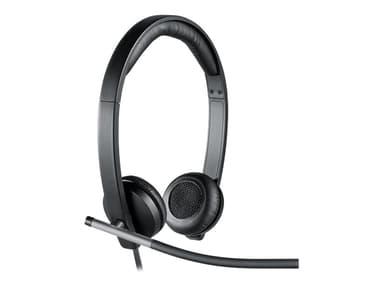 Logitech H650e Stereo USB-A Sølv, Sort