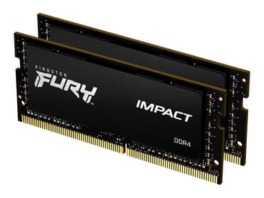 Kingston Fury Impact 64gb (2x32gb) 2666mhz Ddr4 Cl16 Sodimm 64GB 2666MT/s DDR4 260-pin SO-DIMM