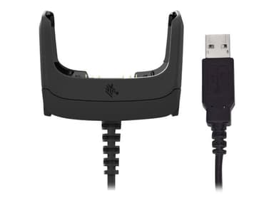 Zebra Snap-On USB Kommunikation/Laddningskabel Utan Strömadapter Svart