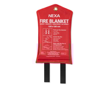 Nexa Brandfilt FB-120RM Silikon 120x120cm Röd 