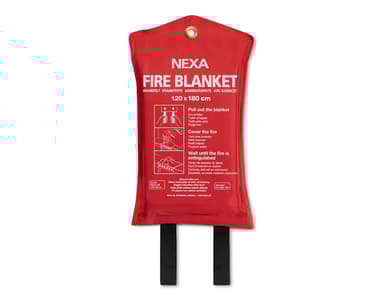 Nexa Fire Blanket FB-180RM Silicone 120x180cm Red 