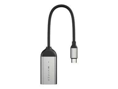 Hyper HD-H8K USB Type-C HDMI Rustfritt stål USB-C HDMI Rustfritt stål