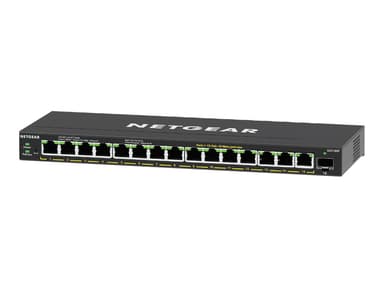 Netgear GS316EP-100PES nettverkssvitsj Håndtert Gigabit Ethernet (10/100/1000) Strøm over Ethernet (PoE) Sort