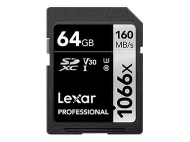 Lexar Professional 1066x 64 GB SDXC UHS-I Klasse 10 64GB SDXC UHS-I
