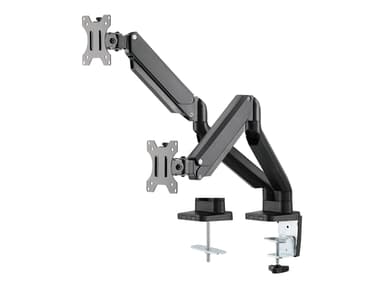 Deltaco Feste Dual Desk Gas Spring 17-32" 1,5-8kg Med 75x75/100x100 VESA 