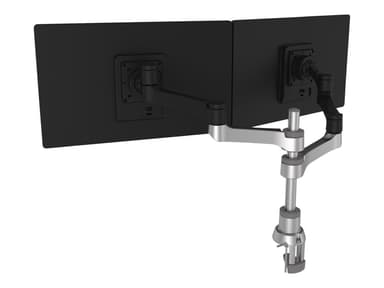 R-Go Tools R-go Zepher 4 Circular Dual Monitor Arm Black/silver #nl 