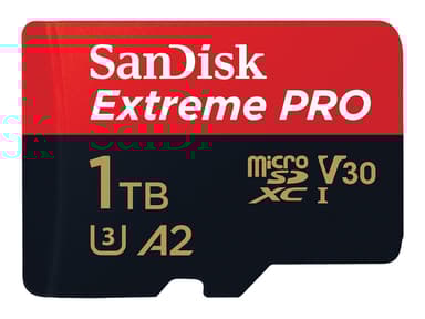 SanDisk Extreme PRO 1 TB MicroSDXC UHS-I Klass 10 1000GB MicroSDXC UHS-I