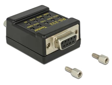 Delock 2xDB9 DB9 Zwart DB9 DB9