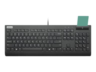 Lenovo 4Y41B69381 näppäimistö USB QWERTY Suomi, Ruotsi Musta Ruotsi Suomi