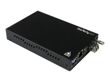 Startech StarTech.com ET91000SM10 netværksomformer til medie 2000 Mbit/s 1310 nm Enkeltilstand Sort 