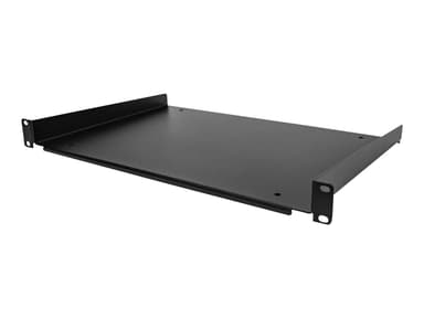 Startech StarTech.com 1U-serverrackhylla - Universell fribärande serverhylla med rackfäste för 19-tums rack och skåp för nätverksutrustning - Hållbar design - Viktkapacitet 25 kg - 30 cm djupt fack 