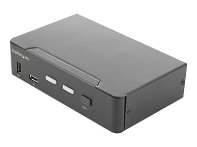 Startech StarTech.com 2 Port Single Monitor KVM HDMI Switch, 4K 60Hz Ultra HD HDR, Desktop Hub 4K HDMI 2.0 KVM Schakelaar met 2x USB 3.0 (5Gbps) & 4x USB 2.0 HID, Audio, Hotkey Switching, TAA 