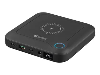 Sandberg All-In-One nødlader til bærbar PC 24 000 mAh 24000mAh Sort