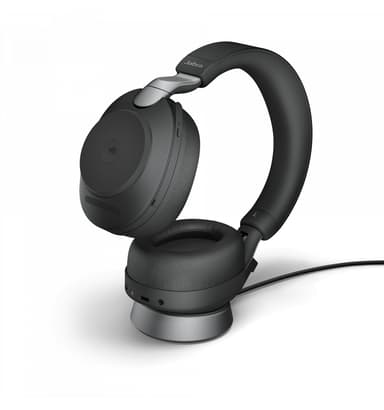 Jabra Evolve2 85 ja latausteline USB Type-C Musta Microsoft Teams