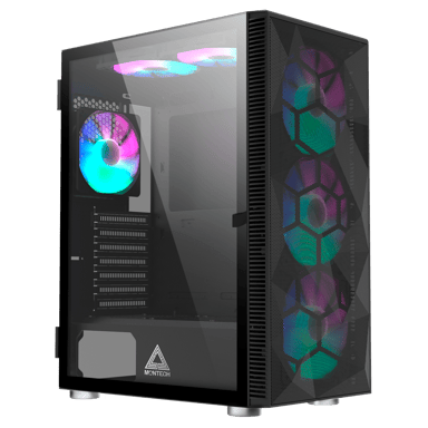 Montech X3 Mesh Full Tower - Black Midi Tower Musta