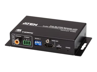 Aten True 4K HDMI Repeater med Audio Embedder och De-Embedder 
