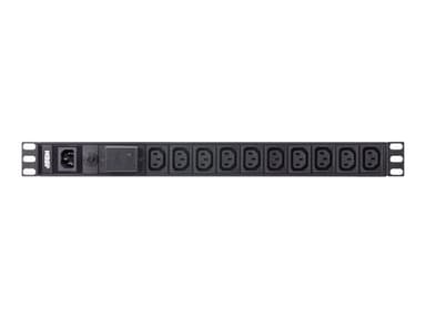 Aten PE0110SG strømdistribusjonsenhet (PDU) 10 AC-utganger 1U Sort