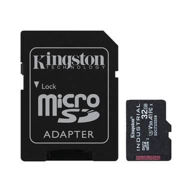 Kingston Technology Industrial 32 GB MiniSDHC UHS-I Luokka 10 32GB MiniSDHC UHS-I
