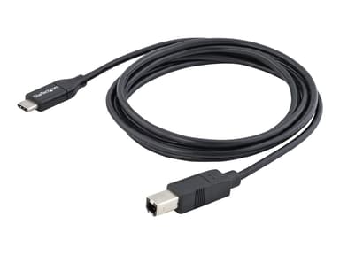 Startech StarTech.com USB2CB3M USB-kabel USB 2.0 3 m USB C USB B Sort 3m USB-C USB-B Svart