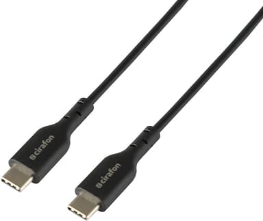 Cirafon CFPS-CC-BLACK USB-kablar 0,15 m USB 2.0 USB C 0.15m USB C USB C Svart