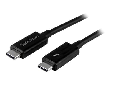Startech 1m Thunderbolt 3 (20Gbps) USB C Cable / Thunderbolt USB DP 1m Musta