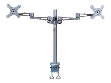 Neomounts Full Motion Dual Desk Mount (clamp) for two 10-27" Monitor Screens, Height Adjustable