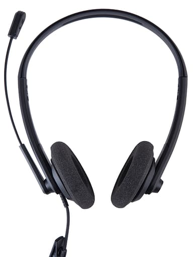 Voxicon U200 Duo Noise Cancelling Stereo USB-A Musta