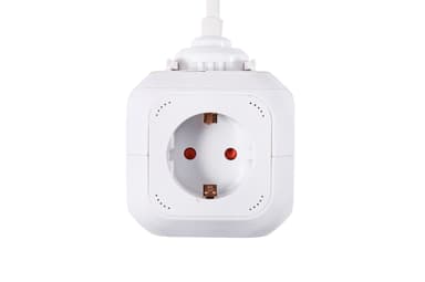 Prokord Power Cube 4X Socket + 2xUSB 2.1 mAh 3m - White 