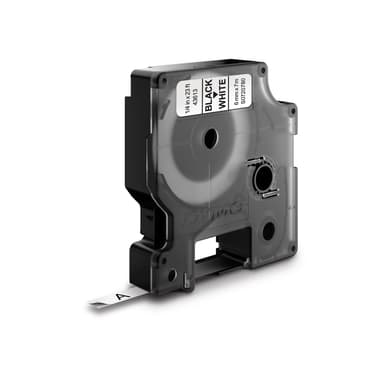 Dymo Tape D1 6mm Sort/Hvid 