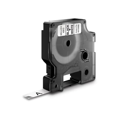 Dymo Tape D1 9mm Sort/Hvid 