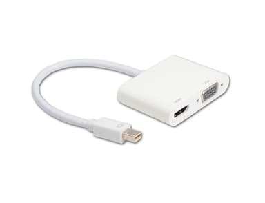 Prokord Adapter Mini Displayport To HDMI (W Audio) VGA White Mini DisplayPort HDMI, VGA Hvit