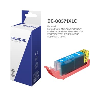 Gilford Blæk Cyan Cli-571C Xl 11ml - 0332C001