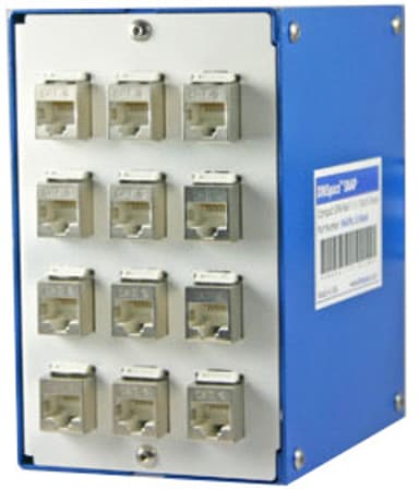 Direktronik Patchpanel Blå, Vit Cat6