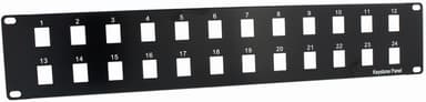 Direktronik Patchpanel Svart 1U