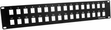 Direktronik Patchpanel Svart 1U