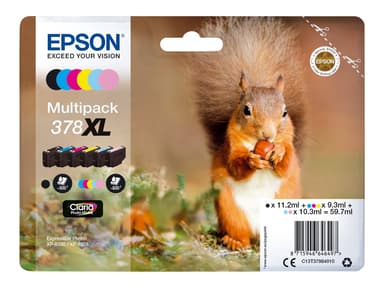Epson Blæk Multipak (BK/C/M/Y/LM/LC) 378XL 