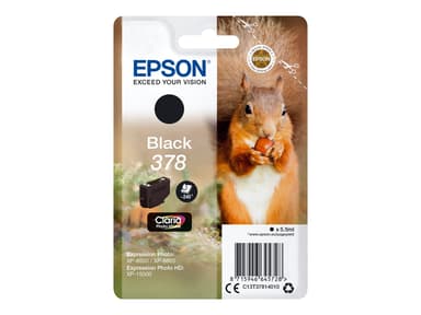 Epson Blæk Sort 5.5ml 378 - XP-15000/XP-8500/XP-8505