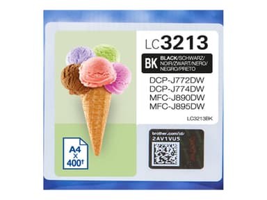 Brother Inkt Zwart LC-3213BK - DCP-J772DW/DCP-J774DW