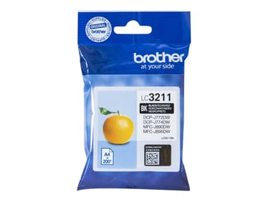 Brother Muste Musta LC3-211BK - DCP-J772DW/DCP-J774DW