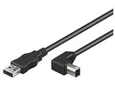 Microconnect USB-Kabel 1m USB-A USB-B Sort