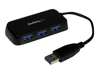 Startech 4 Port Portable SuperSpeed Mini USB 3.0 Hub USB 3.2 Gen 1 (3.1 Gen 1) Type-A USB 3.2 Gen 1 (3.1 Gen 1) Type-A