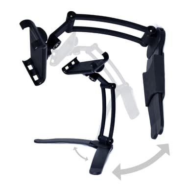 Desire2 Tablet/Mobilstander Lang Arm Bord/Vægholder 2i1 Sort 
