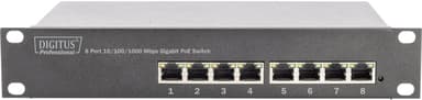 Digitus DN-95317 8-port 10" PoE Switch 96W 